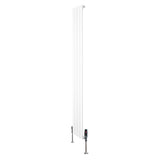 Flat Single Column Radiator & Valves – 1800mm x 280mm – White