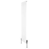 Flat Single Column Radiator & Valves – 1800mm x 420mm – White