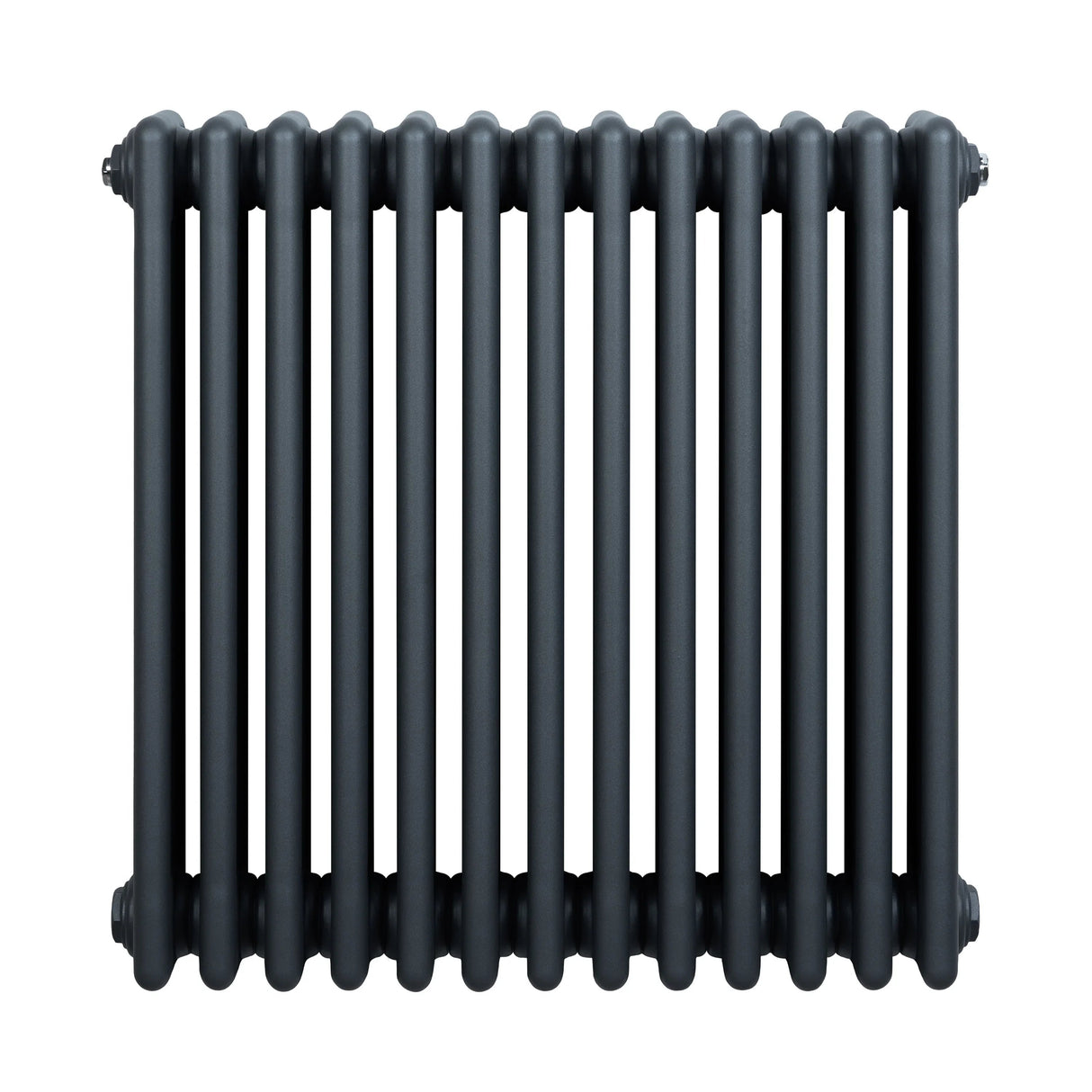 Traditional 4 Column Radiator - 600 x 605mm - Anthracite Grey
