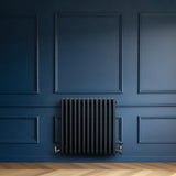 Traditional 4 Column Radiator - 600 x 605mm - Anthracite Grey