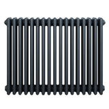 Traditional 4 Column Radiator - 600 x 785mm - Anthracite Grey
