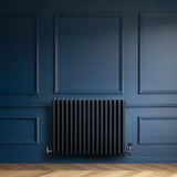 Traditional 4 Column Radiator - 600 x 785mm - Anthracite Grey