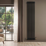 Traditional 4 Column Radiator - 1800 x 380mm - Black