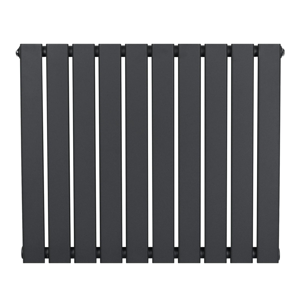 Flat Single Column Radiator - 600 x 700mm - Anthracite Grey