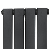 Flat Single Column Radiator - 600 x 700mm - Anthracite Grey