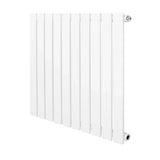 Flat Single Column Radiator - 600 x 700mm - White
