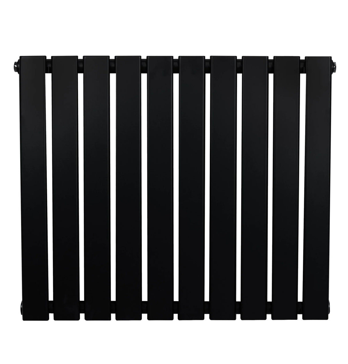 Flat Single Column Radiator - 600 x 700mm - Black