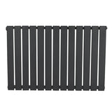 Flat Single Column Radiator - 600 x 910mm - Anthracite Grey