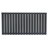 Flat Single Column Radiator - 600 x 1190mm - Anthracite Grey