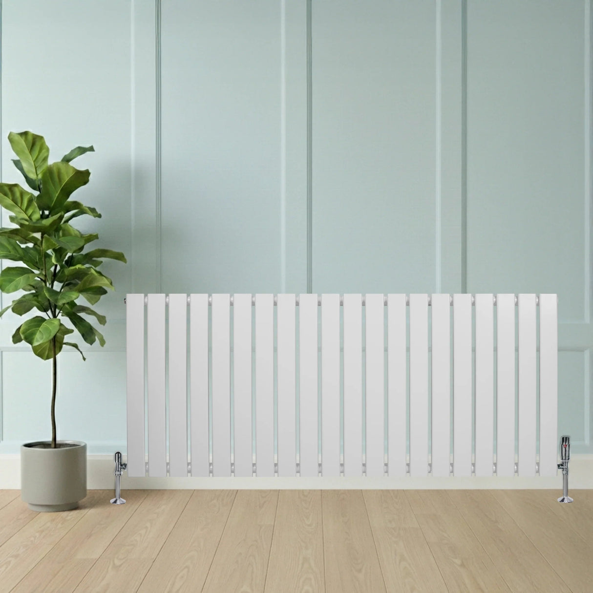 Flat Single Column Radiator - 600 x 1400mm – White