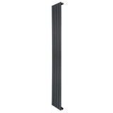 Flat Single Column Radiator - 1600 x 280mm - Anthracite Grey