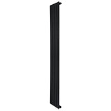 Flat Single Column Radiator - 1600 x 280mm - Black