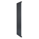 Flat Single Column Radiator - 1600 x 420mm - Anthracite Grey