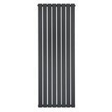Flat Single Column Radiator - 1600 x 560mm - Anthracite Grey