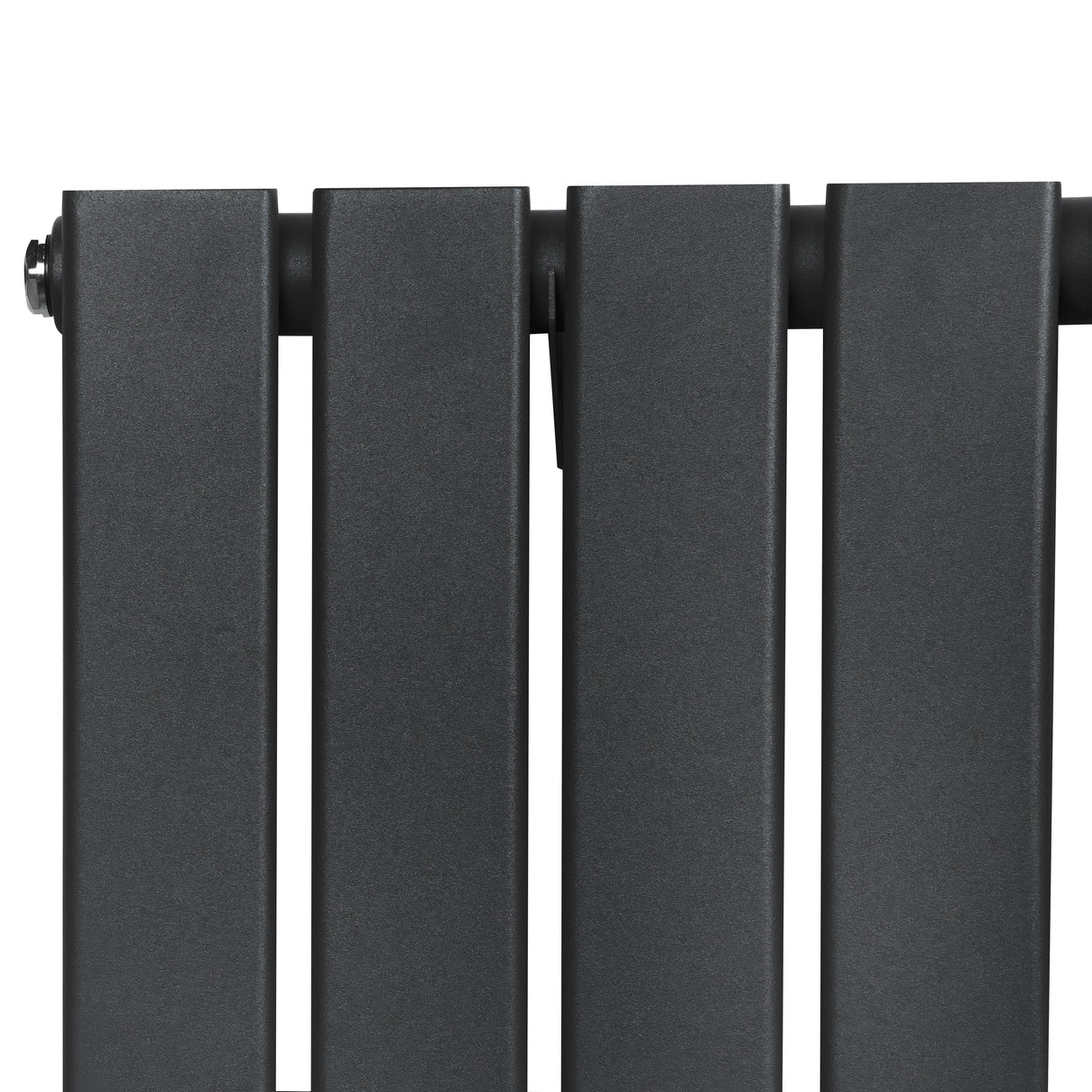 Flat Single Column Radiator - 1600 x 560mm - Anthracite Grey
