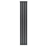 Flat Single Column Radiator - 1800 x 280mm - Anthracite Grey