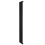 Flat Single Column Radiator - 1800 x 280mm - Black