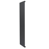 Flat Single Column Radiator - 1800 x 420mm - Anthracite Grey