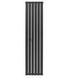 Flat Single Column Radiator - 1800 x 420mm - Anthracite Grey