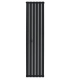Flat Single Column Radiator - 1800 x 420mm - Black