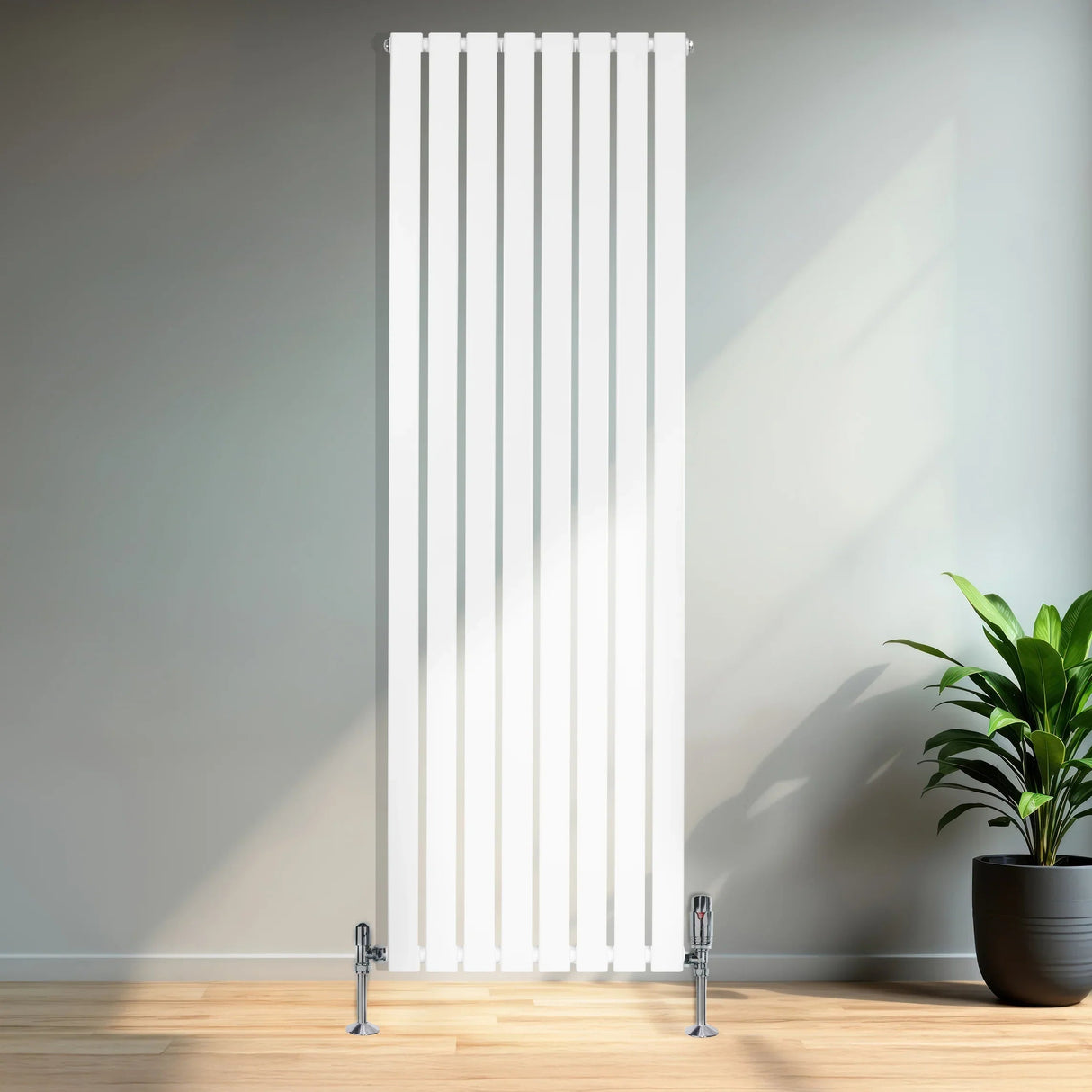 Flat Single Column Radiator - 1800 x 560mm - White