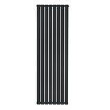 Flat Single Column Radiator - 1800 x 560mm - Black