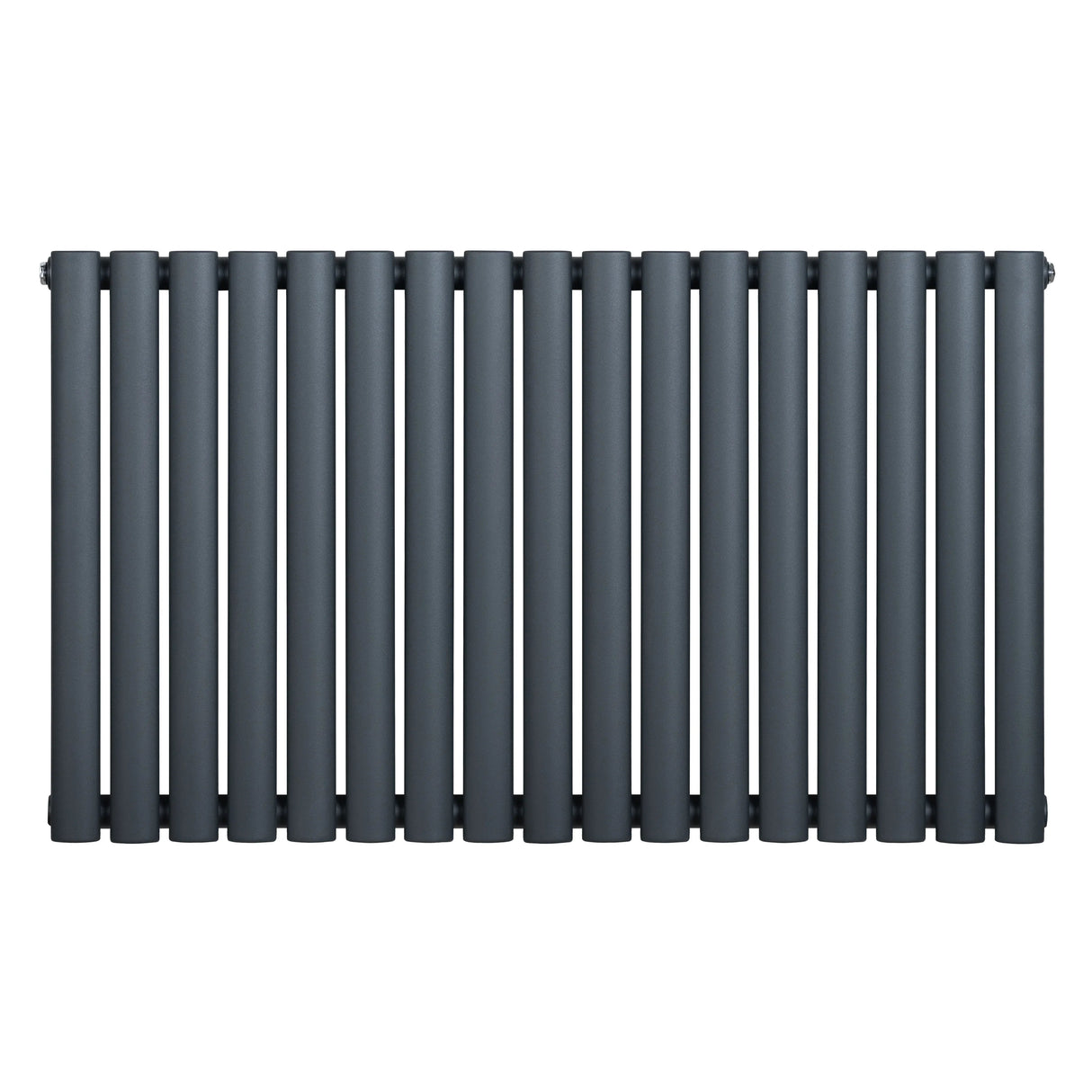 Oval Single Column Radiator - 600 x 1020mm - Anthracite Grey