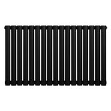 Oval Single Column Radiator - 600 x 1020mm - Black