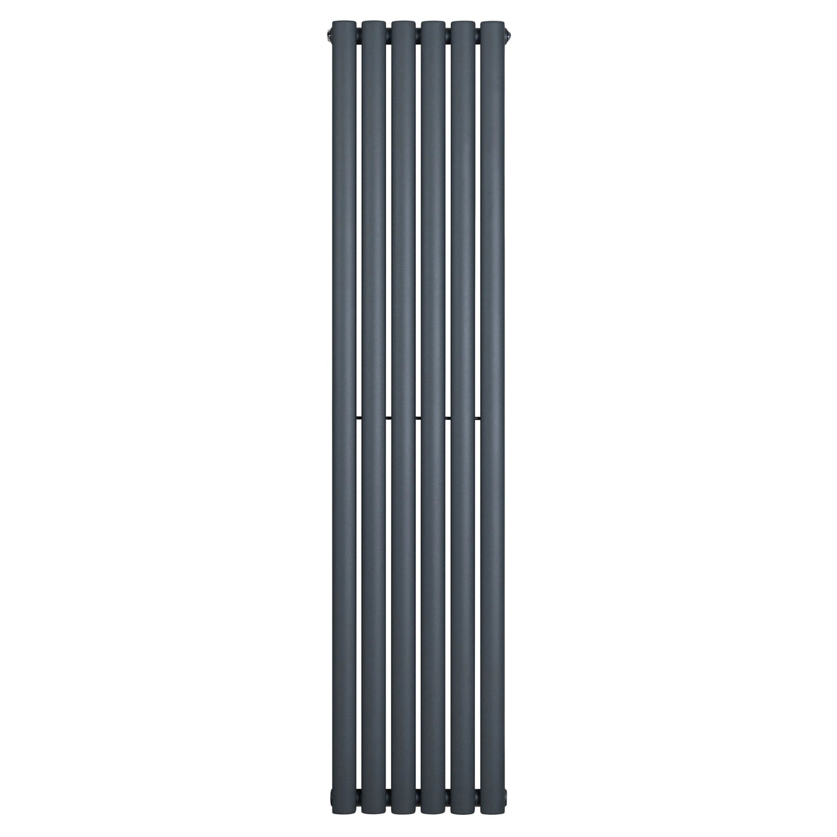 Oval Single Column Radiator - 1600 x 360mm - Anthracite Grey