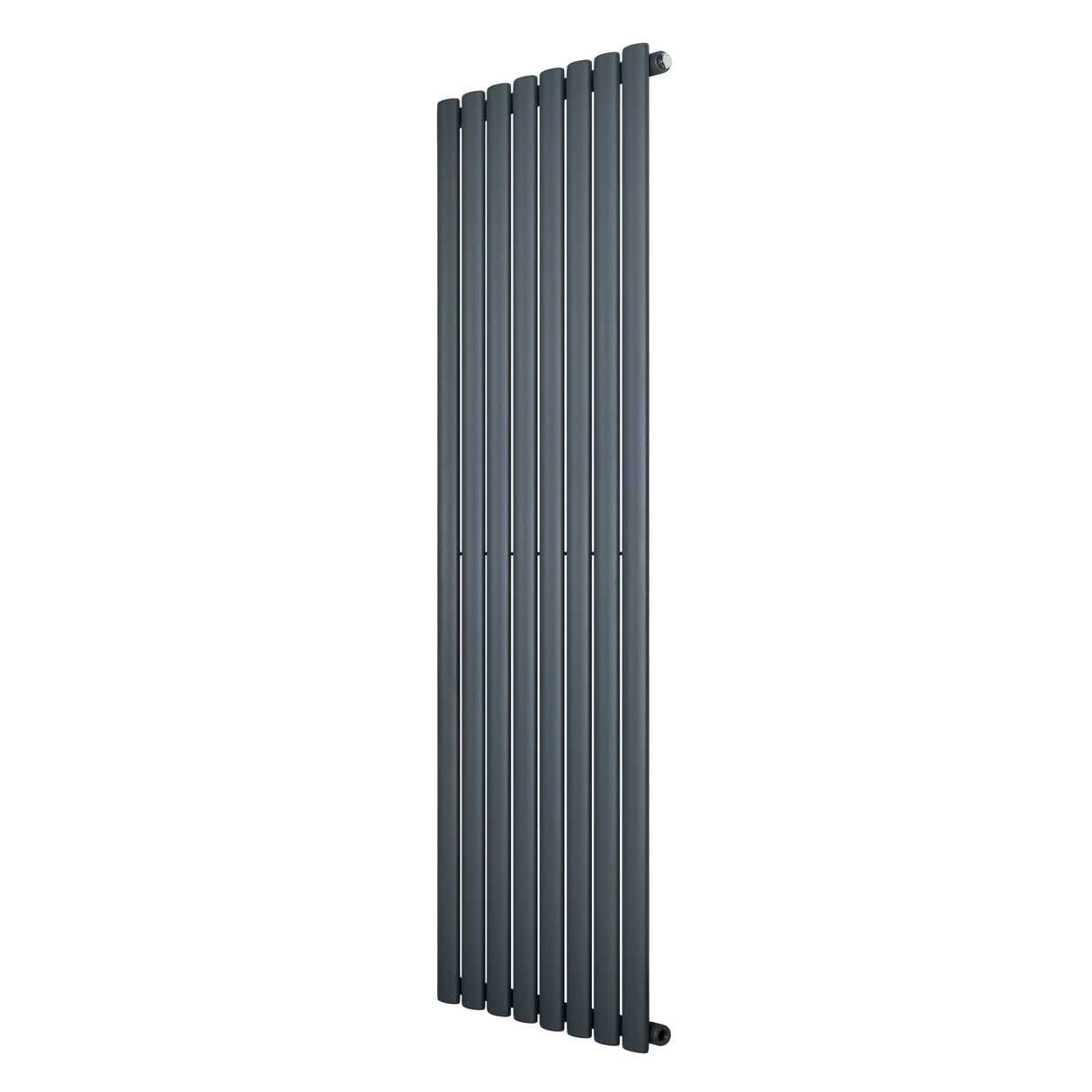 Oval Single Column Radiator - 1600 x 480mm - Anthracite Grey