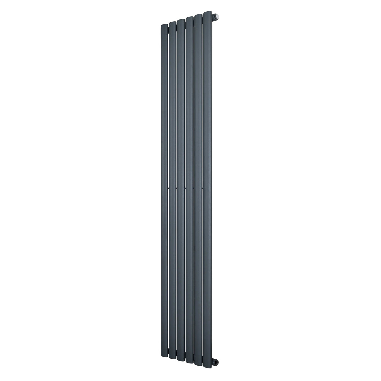 Oval Single Column Radiator - 1800 x 360mm - Anthracite Grey