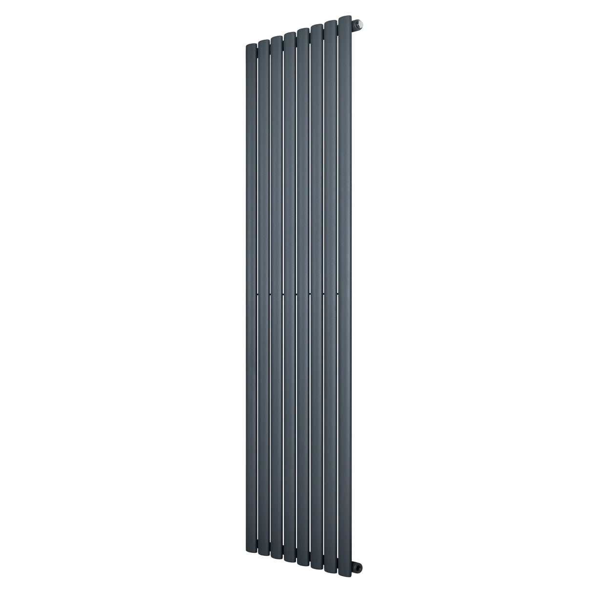 Oval Single Column Radiator - 1800 x 480mm - Anthracite Grey