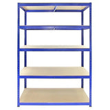 Monster Racking T-Rax Strong Storage Shelves, Blue, 120cm W, 60cm D, Set of 3