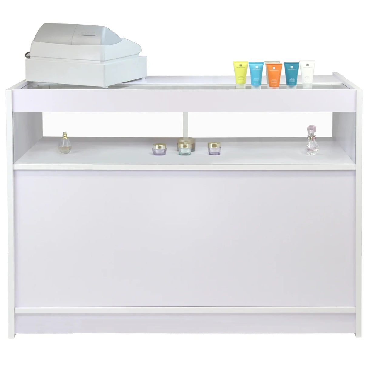 Fusion Brilliant White Shop Counter & Retail Display Set