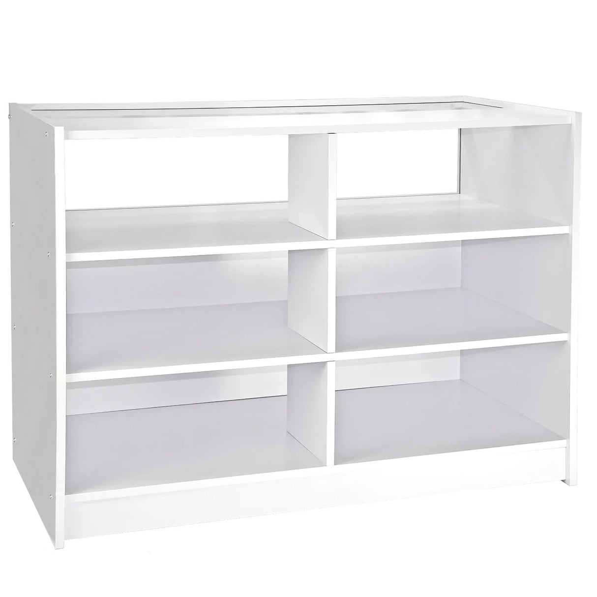 Fusion Brilliant White Shop Counter & Retail Display Set