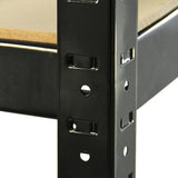 Monster Racking T-Rax Metal Storage Shelves, Black, 90cm W, 45cm D