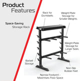 Multi Purpose Weight & Bar Storage Rack
