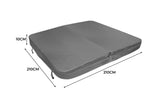 2.1m Hot Tub Spa Cover - Grey