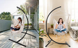 Hammock Chair Stand Only C Shape for Hanging Egg Swing Seat 350lbs GOUTIME