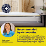 Brightr® Aurora Deluxe 2 in 1 Best Memory Foam mattress topper - Medium Firm