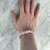 Pink Silk Scrunchie - Skinny