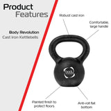Body Revolution 24 kg Cast Iron Kettlebells