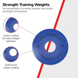 2 x 2kg Fractional Bumper Plates