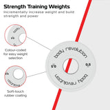 2 x 0.5kg Fractional Bumper Plates