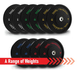 Body Revolution Olympic Black Bumper Plate 30kg Bundle