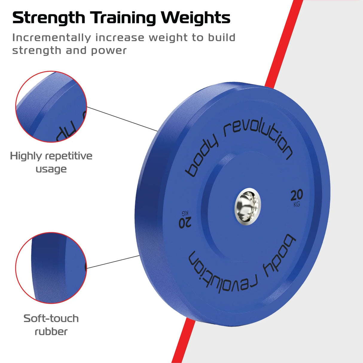 Body Revolution 80kg Bundle Olympic Coloured Bumper Plates