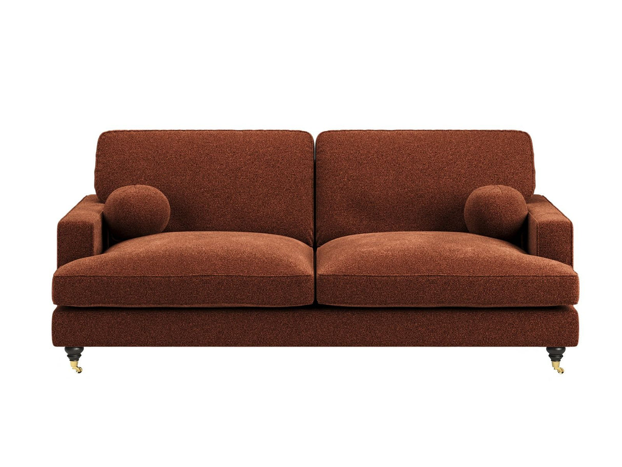 SOLACE+CO Addison 3 Seater Sofa Burnt Orange Chenille