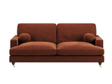 SOLACE+CO Addison 3 Seater Sofa Burnt Orange Chenille