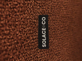 SOLACE+CO Addison 2 Seater Sofa with Caster Legs Burnt Orange Chenille