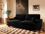 SOLACE+CO Addison 3 Sofa Black Velvet
